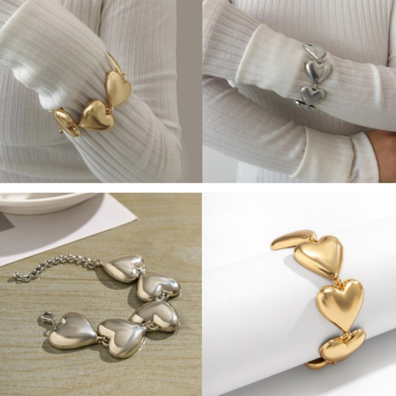 Bộ Trang Sức Hình Trái Tim Xinh Xắn Dành Cho Nữ