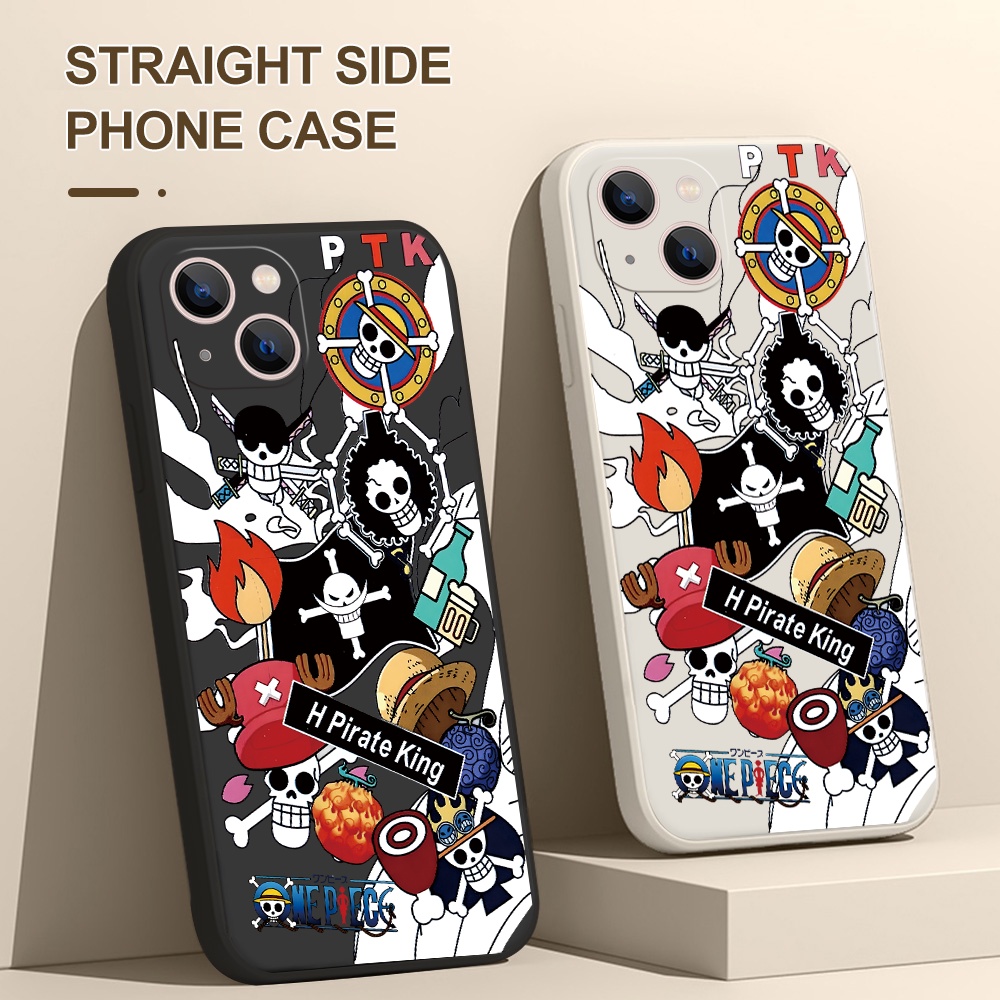 Ốp Điện Thoại Silicon Mềm Hình Vua Hải Tặc Cho iPhone 14 Pro Plus Max 13 12 11 mini Pro Max XS XR X 7 8 SE 6 6S mini Pro