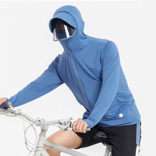 [Kính đeo] UNIQLO AIRism UPF50 + Áo khoác chống nắng thoáng khí Áo khoác khô nhanh Áo khoác thể thao nam chống gió chống tia cực tím