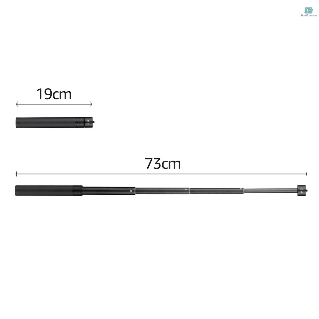 Thanh Nối Dài Ổn Định Thu Gọn Max... Gậy Hợp Kim Nhôm Dài 73cm Kèm Ốc Vít 1 / 4 Inch Và Lỗ Vít Cho Gimbal S VN A3.14