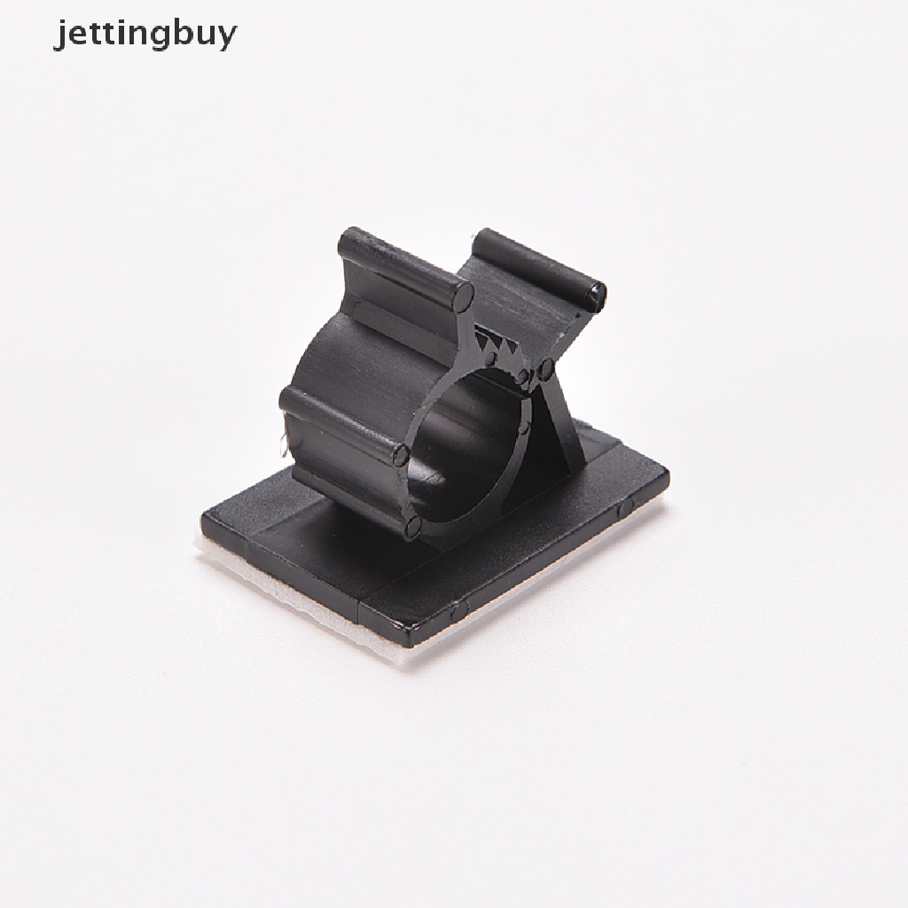 Bộ 10 Kẹp Dây Cáp Bằng Nilon Màu Đen Có Thể Điều Chỉnh Tiện Dụng