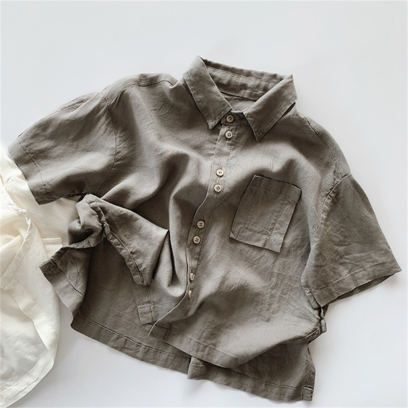 Áo Thun Cổ Bẻ Dáng Rộng Thời Trang Mùa Hè Cá Tính Cho Bé