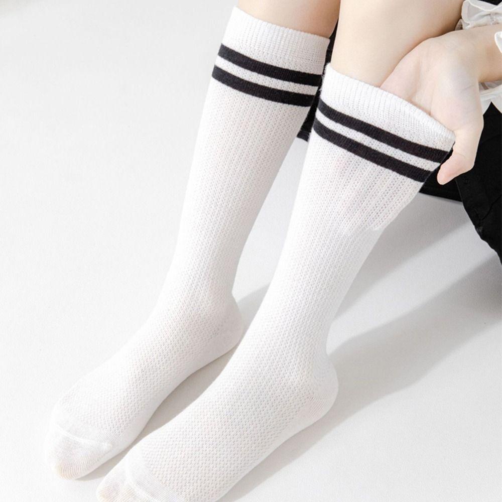 Mocho Vớ Cotton Lưới Thoáng Khí Thoải Mái Màu Trơn Phong Cách Hàn Quốc Cho Nữ