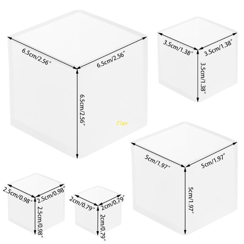 Khuôn Silicone Làm Trang Sức Hình Khối Lập Phương DIY