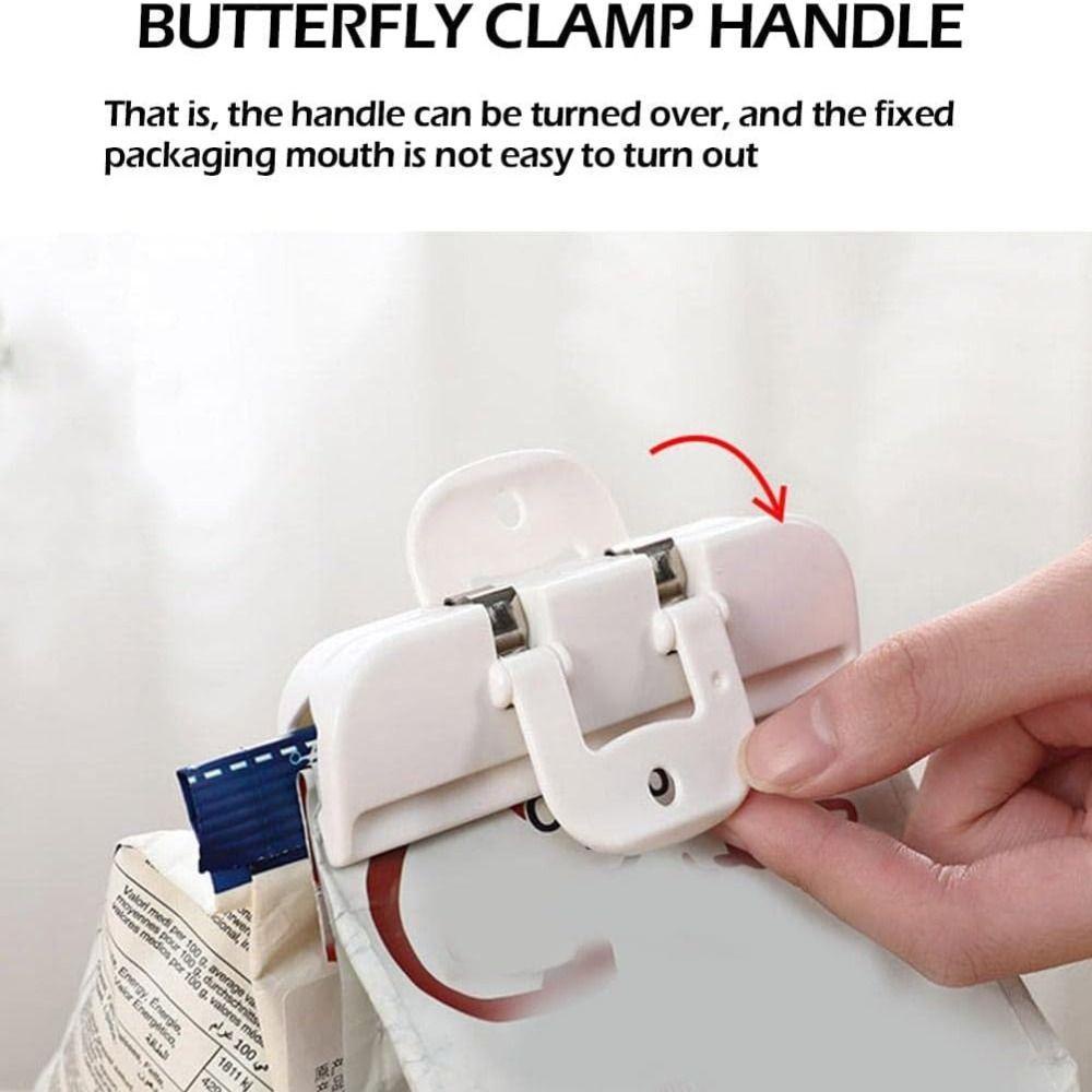 LAKAMIER Kẹp Túi Thực Phẩm Có Lỗ Treo Tiện Dụng