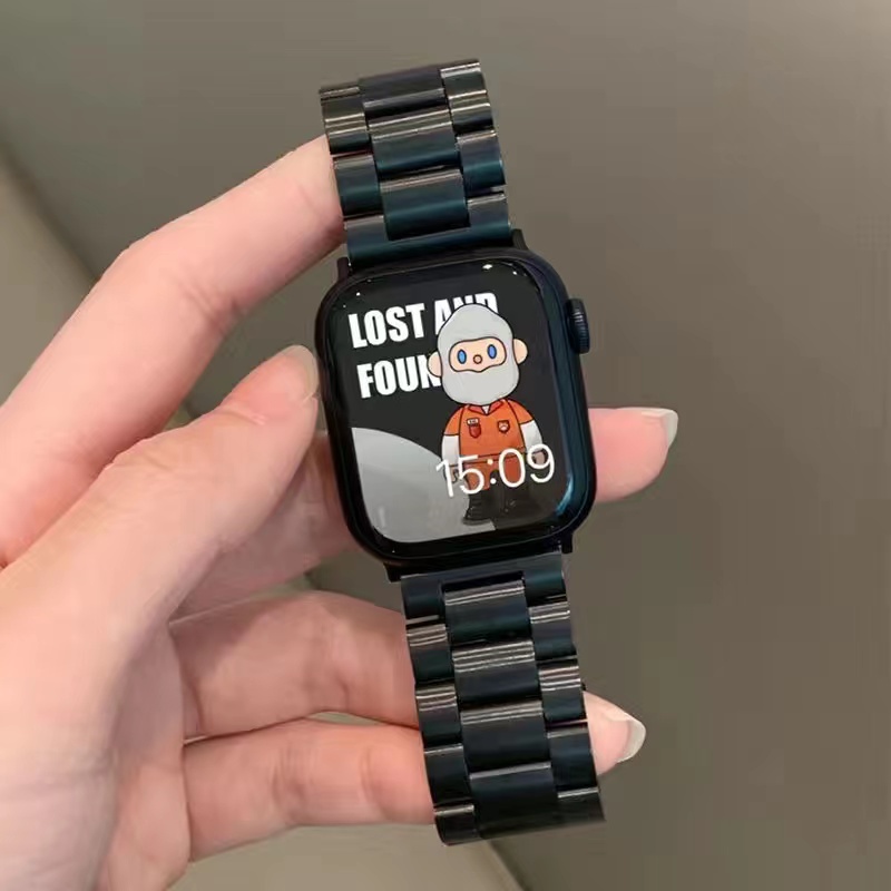 【VẬN CHUYỂN NHANH】Dây đeo đồng hồ thép không gỉ cho Apple Watch 9 Series 8 7 6 5 41/45mm 40/44MM