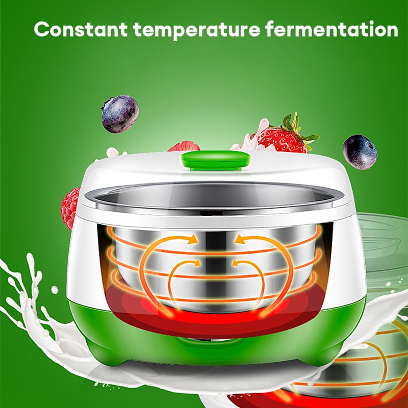 AILIYA Máy làm sữa chua hoàn toàn tự động cốc nhỏ lên men tự chế máy làm sữa chua mini đa chức năng máy làm sữa chua gia đình