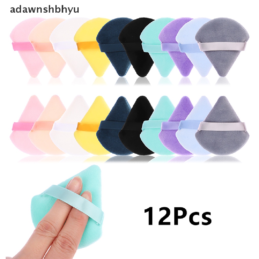 Set 12 Mút Trang Điểm Hình Tam Giác Có Thể Giặt Được Tiện Lợi