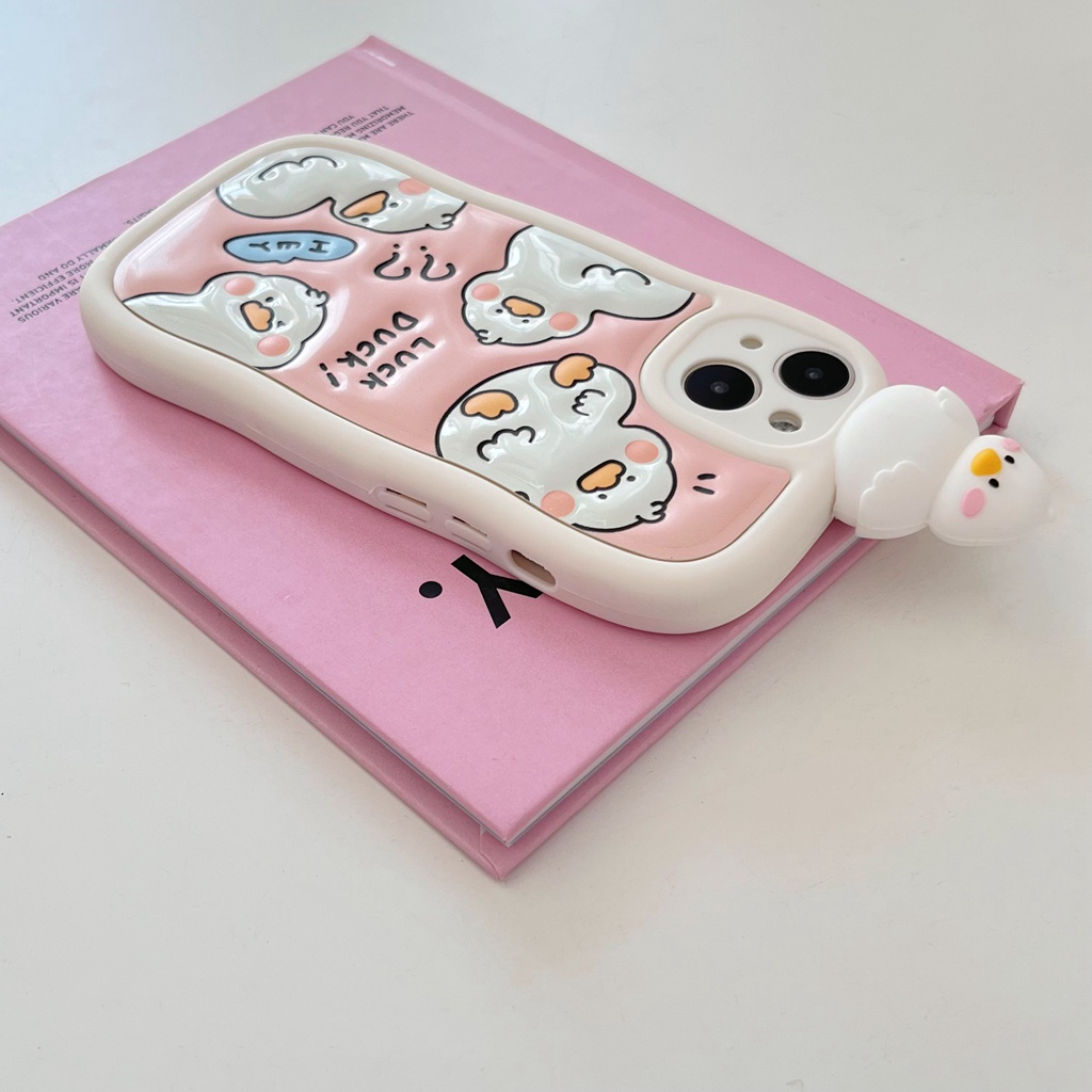 Ốp Điện Thoại Họa Tiết Hoạt Hình Chú Vịt Dễ Thương Cho Iphone 14 13pro Max11 Pro Max Xs Max X 12 Pro Max