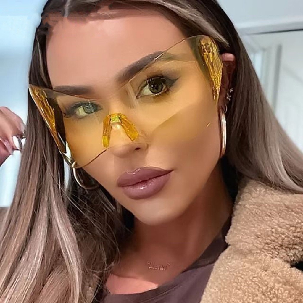 Kính Mát Gọng Vuông Thời Trang Mới Cho Nam Nữ Màu Sắc