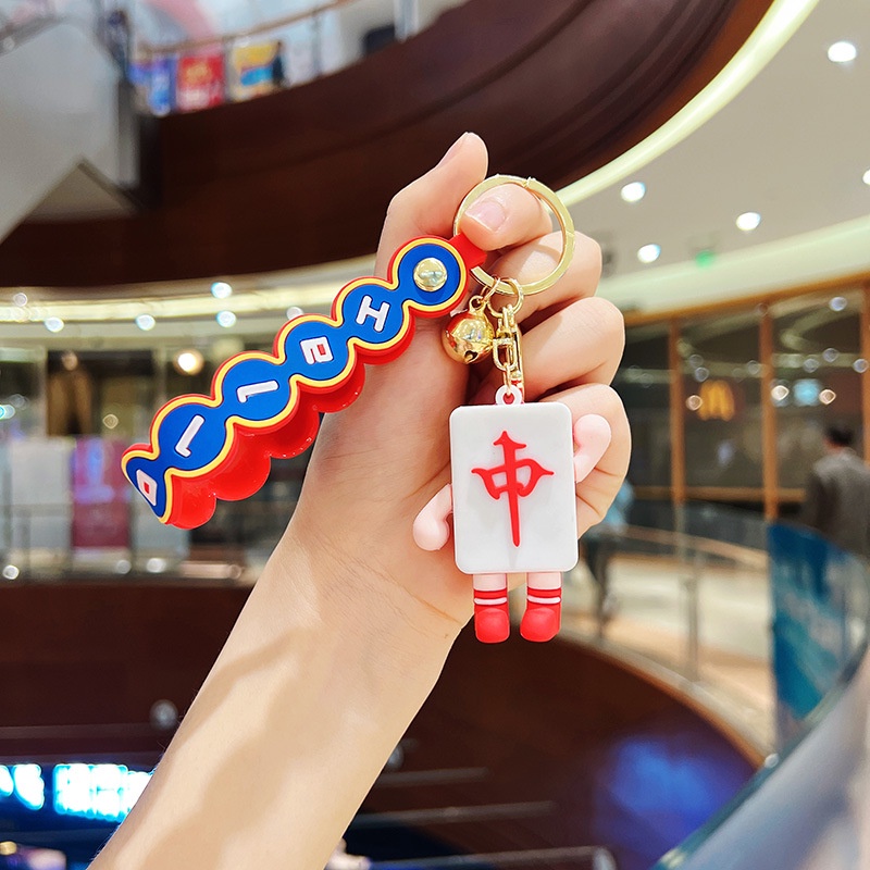 Móc Khóa Hình Búp Bê Hoạt Hình Bằng Silicon Dễ Thương