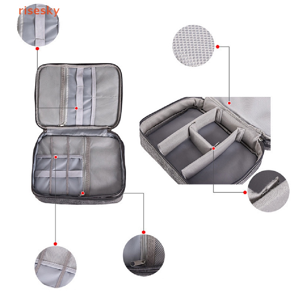 Túi Đựng Dây Cáp Sạc / Cáp Dữ Liệu Kỹ Thuật Số Chống Thấm Nước Di Động Tiện Dụng