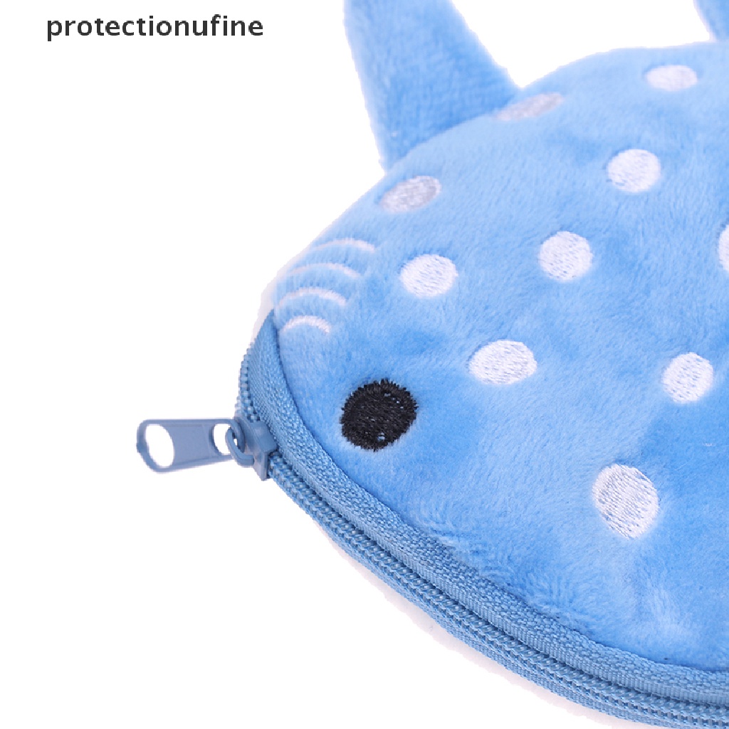 Ví Đựng Tiền Xu Hình Cá Mập Nhồi Bông Đáng Yêu PR3VN