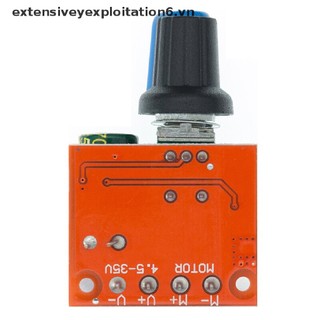 【EE】 Mini 5A 90W PWM DC Motor Speed Controller Module DC-DC 5V-35V Adjustable Regulator Control Governor Switch LED Dimmer .