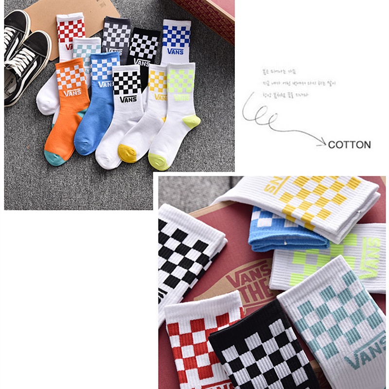 VANS Mới Đôi Vớ Cotton Thoáng Khí Thoải Mái Cho Nam Và Nữ