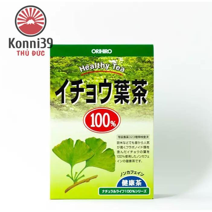TRÀ LÁ BẠCH QUẢ GIÚP BỔ NÃO, TĂNG TUẦN HOÀN MÁU CỦA NHẬT ORIHIRO (26 TÚI LỌC/ HỘP), trà hỗ trợ cải thiện trí nhớ, bổ não