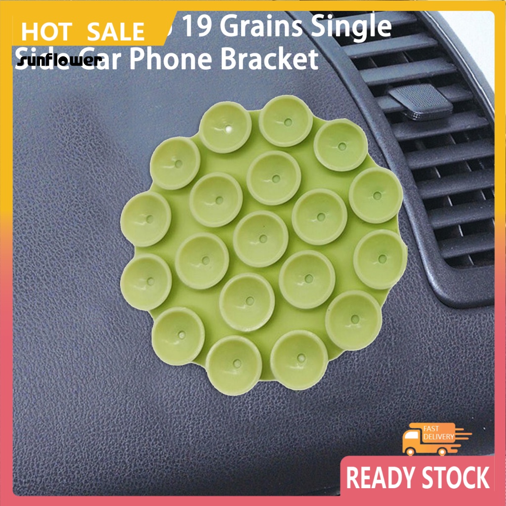 Giá Đỡ Điện Thoại Silicon 19 Hạt Có Giác Hút Tiện Dụng Cho Xe Hơi / Văn Phòng