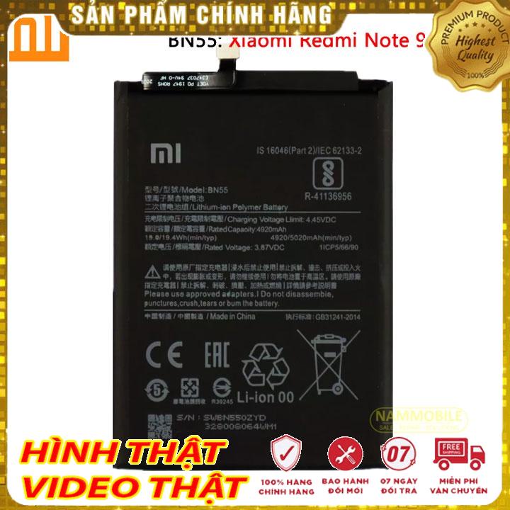 Pin Xiaomi Redmi Note 9S BN55-NO9S 5020mAh Zin + Tặng Keo Dán Pin + FreeShip