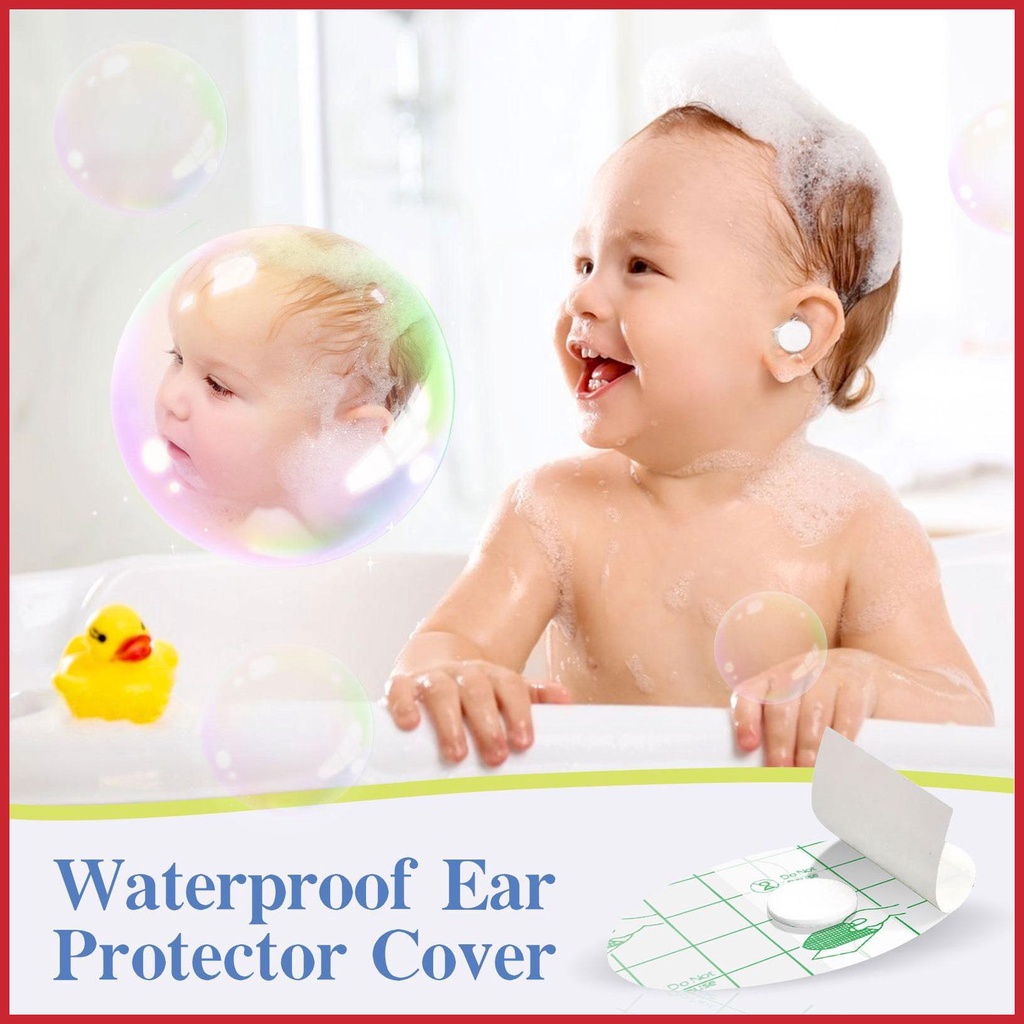 Bộ 60 Miếng Dán Chống Thấm Nước Bảo Vệ Tai Khi Tắm / Bơi Cho Bé
