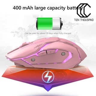 [TT]☼T1 Ergonomic 2.4G Rechargeable Silent Backlit USB Optical Wireless Gaming Mouse