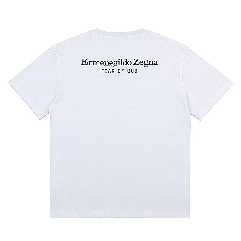 F-o-g- Áo Thun Tay Ngắn Cổ Tròn In Hình Tam Giác Trước Sau Lưng Thoáng Khí Thoải Mái Chất Lượng Cao Thời Trang Mùa Hè