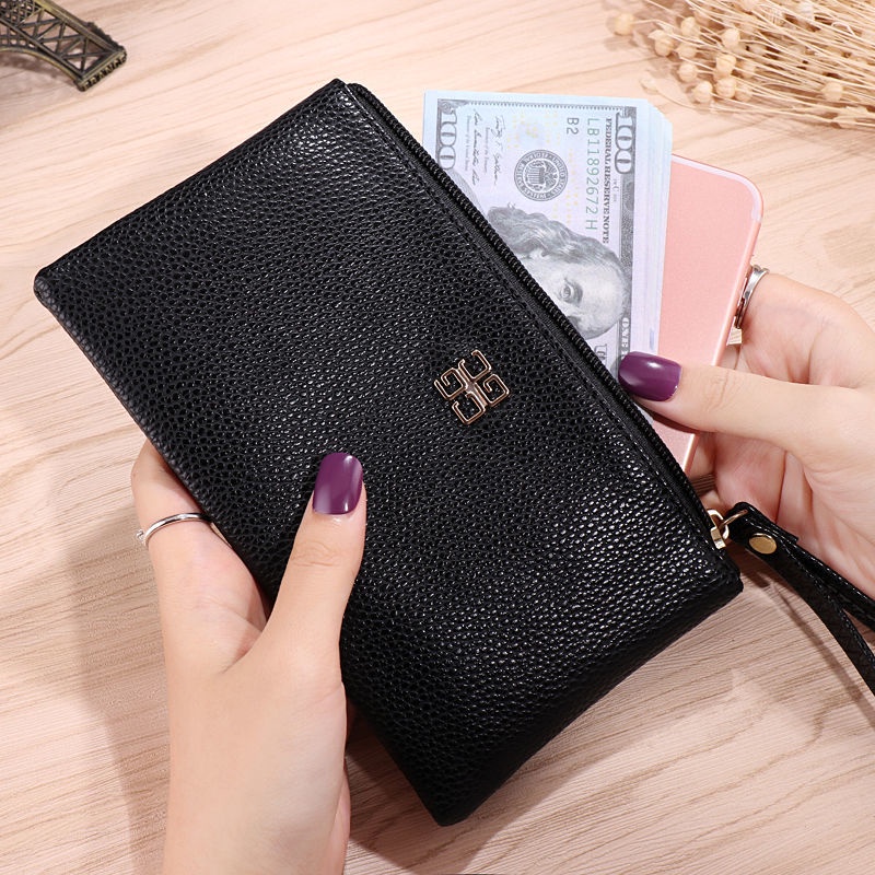 Ví Da Cầm Tay Dáng Dài Thiết Kế Đơn Giản Phong Cách Âu Mỹ Thời Trang 2023 Cho Nữ