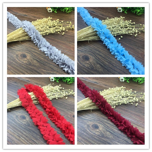 93cm Chiffon Flowers Lace Edge Trim Ribbon DIY Sewing DIY Trim Garment Sewing Accessories CX