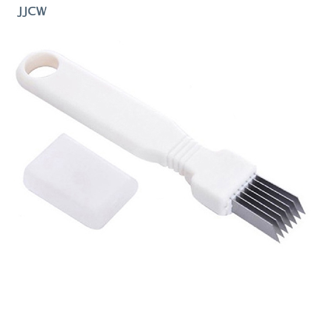 Dụng Cụ Cắt Hành / Rau Củ Quả Lò Xo Bằng Thép Không Gỉ Màu Xanh Lá Cây Qkw