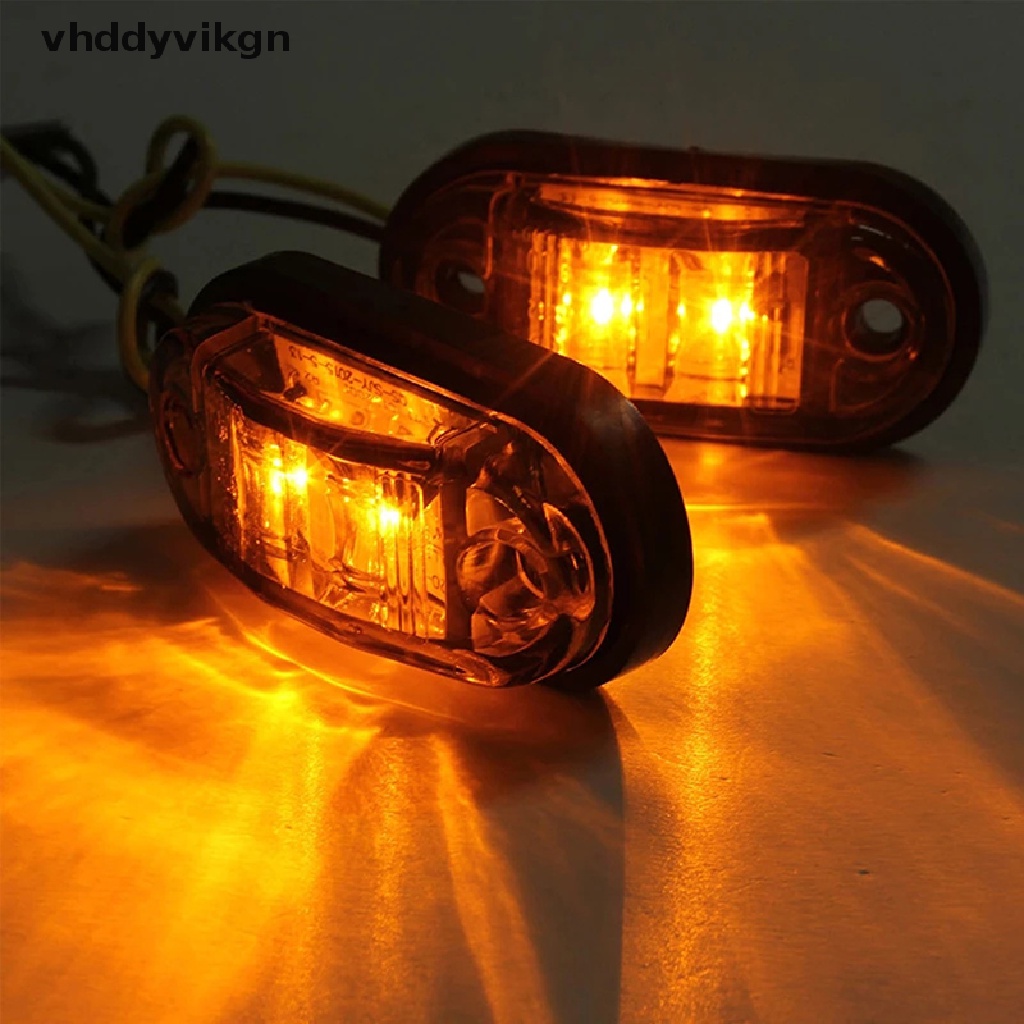 Đèn LED Cảnh Báo Hình Oval 12V 24V Chuyên Dụng Cho Xe Tải