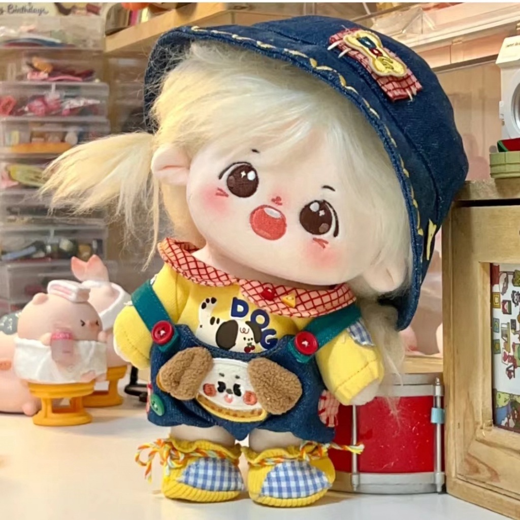 Búp Bê Nhồi Bông Cotton 20cm Hình Người Đáng Yêu