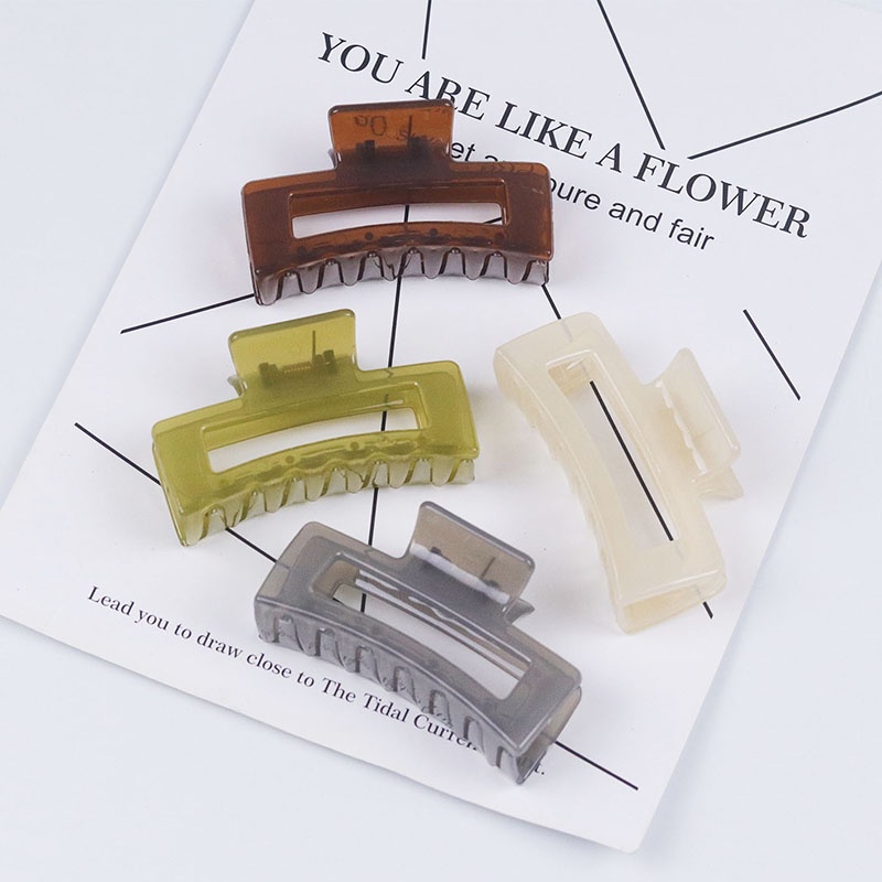 Kẹp Tóc Hình Vuông Cỡ Lớn Thời Trang Nữ