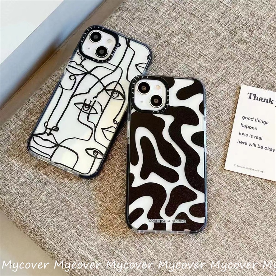 Ốp Điện Thoại Silicon Họa Tiết Tranh Trừu Tượng Chống Sốc Cho Iphone 11 12 13 14 Pro Max X Xr Xs 8 7 6 Plus SE 2020