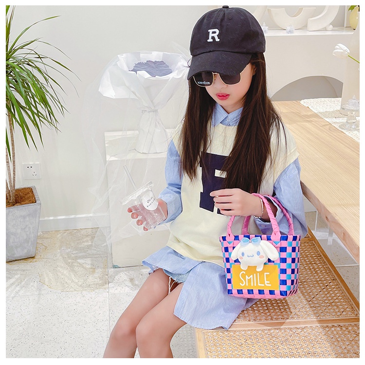 Túi Xách Đeo Chéo Vai Cỡ Lớn Họa Tiết Gấu Hoạt Hình / Dâu Tây Dễ Thương Cho Nữ