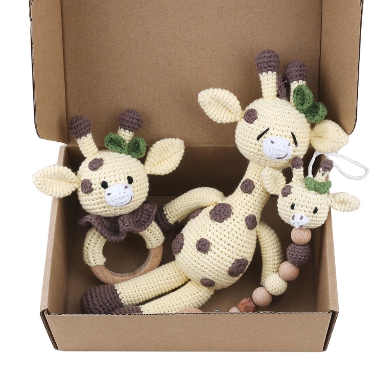 Hươu Cao Cổ Nhồi Bông Phụ Kiện Chụp Ảnh Cho Bé Sơ Sinh