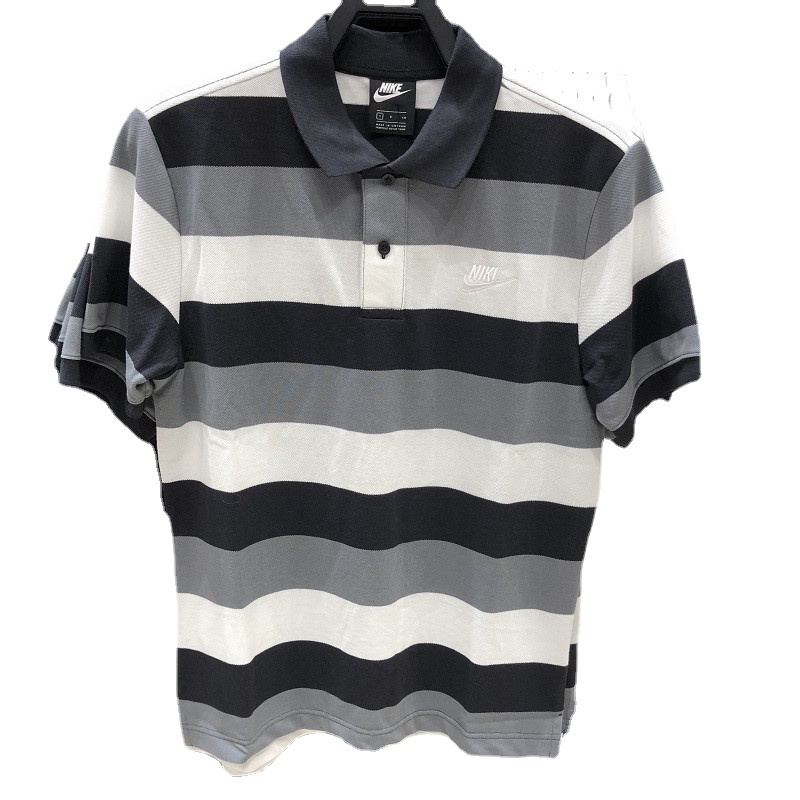 Áo Thun POLO Ngắn Tay Họa Tiết Kẻ Sọc Phong Cách Thể Thao Adidas CJ4466