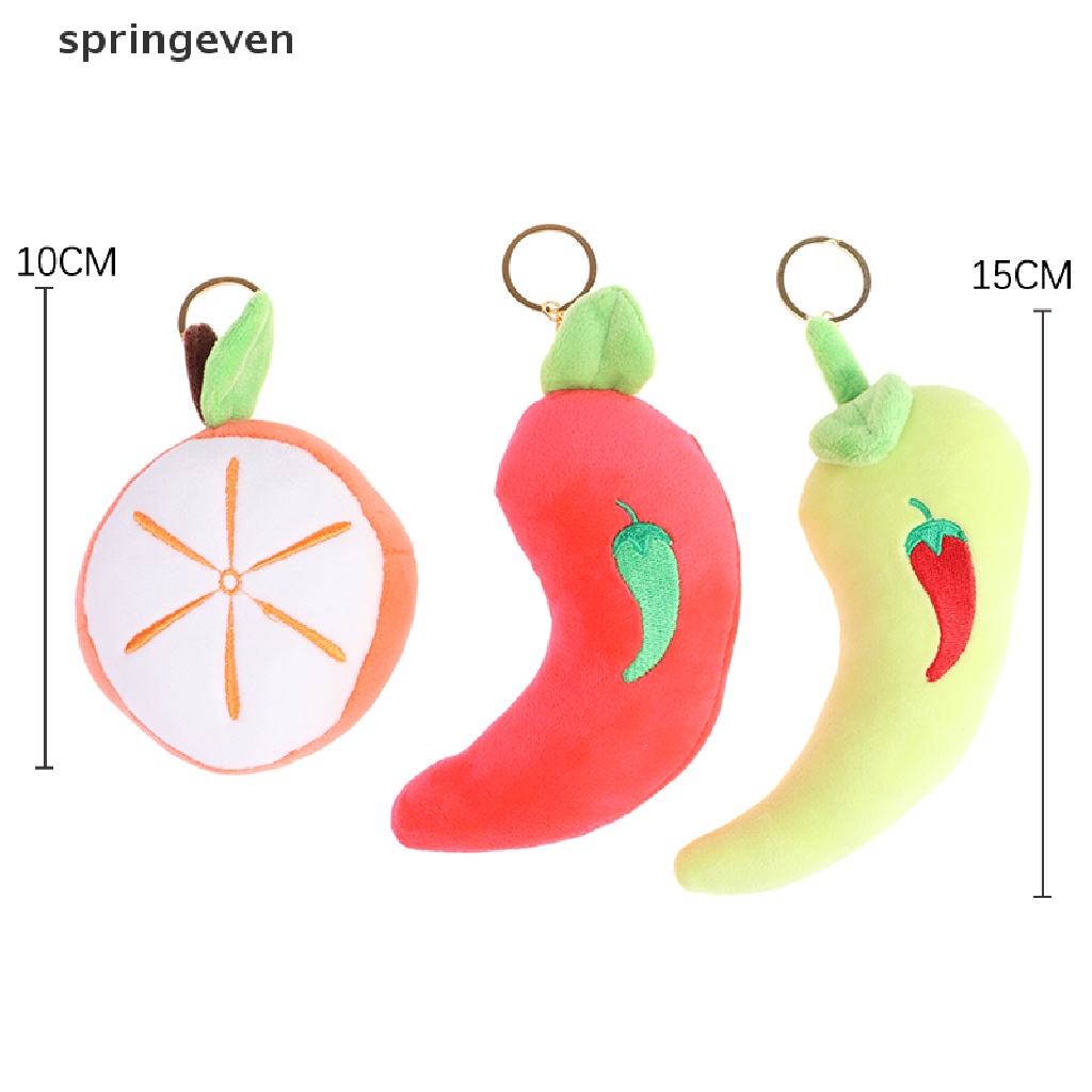 Móc Khóa Hình Trái Cây Nhồi Bông Đáng Yêu