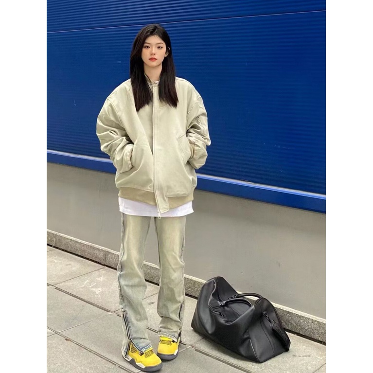 Áo Khoác Bóng Chày Dáng Rộng Thiết Kế Mới Thời Trang Mùa Xuân Thu Theo Phong Cách Mỹ Cho Nữ