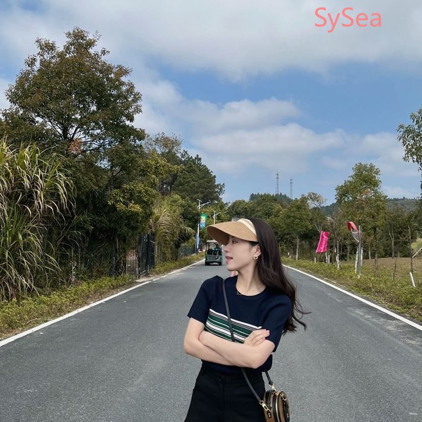 Áo Sơ Mi Ngắn Tay Kẻ Sọc Thời Trang Mùa Hè Hàn Quốc Cho Nữ