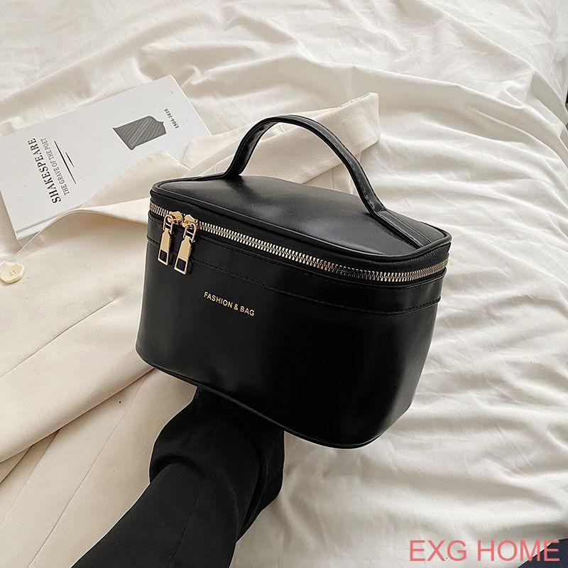 Túi Đựng Mỹ Phẩm Chất Liệu PU Chống Thấm Nước Sức Chứa Lớn Tiện Dụng Cho Nữ