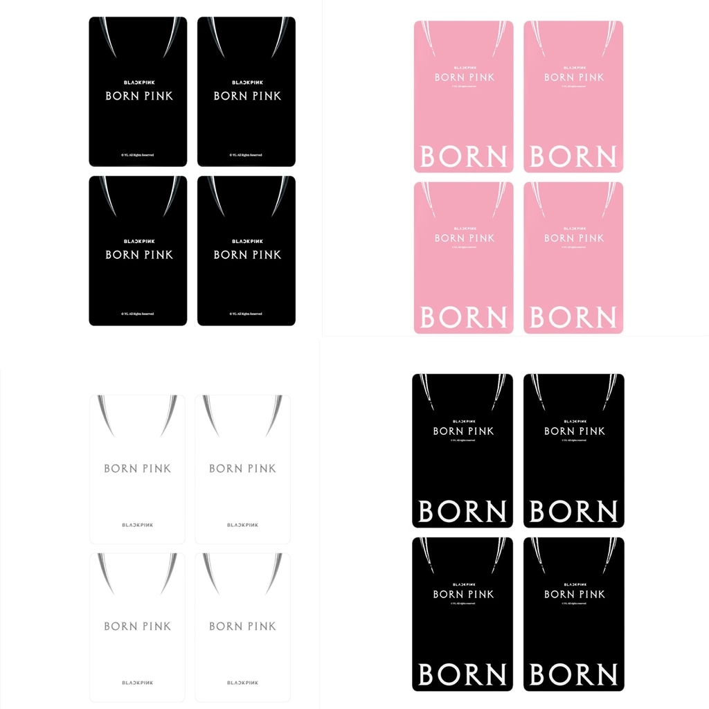 Set 4 Tấm Ảnh Lomo Card Nhóm Nhạc Blackpink JISOO JENNIE LISA ROSE