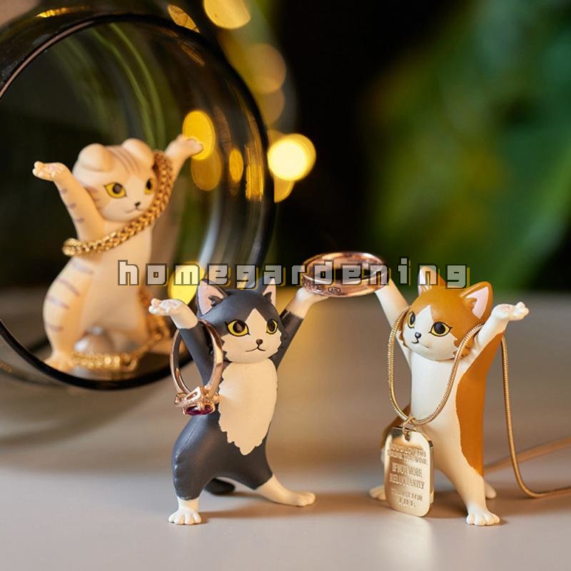 Giá Đỡ Bút / Đồ Trang Điểm Đa Năng Hình Chú Mèo Dễ Thương Dùng Trang Trí Nhà Cửa