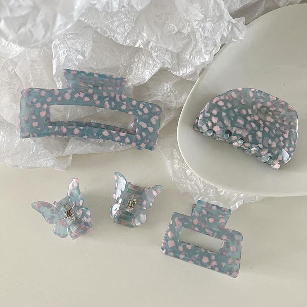 Kẹp Tóc Hình Hoa / Cá Mập Rỗng Thời Trang Hàn Quốc WMES15H Acetate