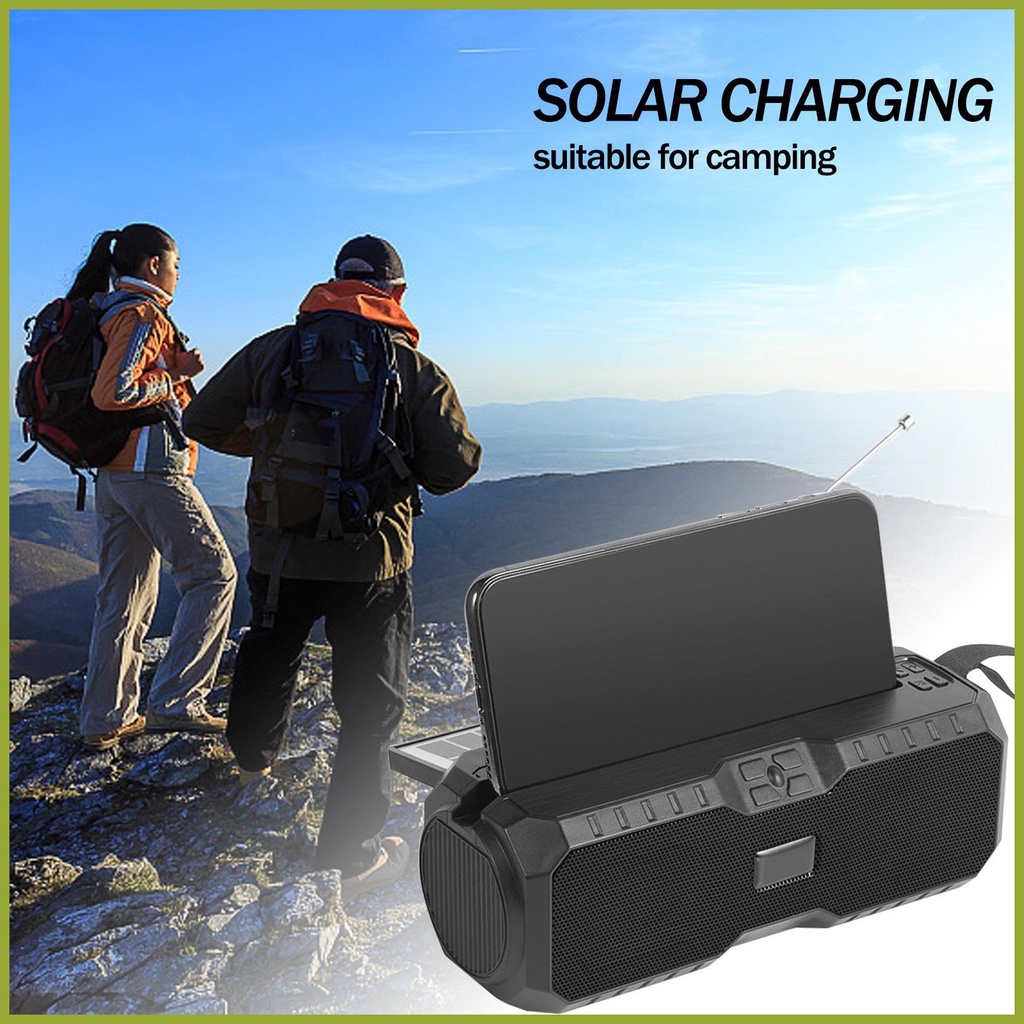 Radio AM / FM Năng Lượng Mặt Trời Có Loa Đa Năng Cho Hoạt Động Ngoài Trời