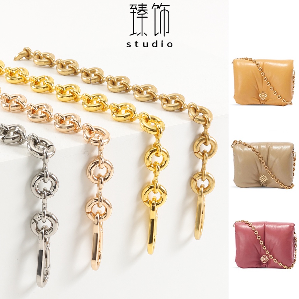 Thích hợp cho loewe loewe Donut Chuỗi Túi Hình Học Xếp Hình Túi May Mắn Túi Dây Xích Đeo Ngang Nách 