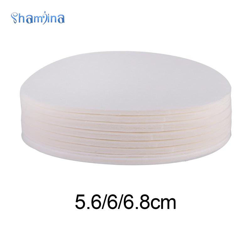 100 Giấy lọc cà phê shamjina hình tròn 56mm 60mm 68mm cho máy pha cà phê Espresso V60 Dripper