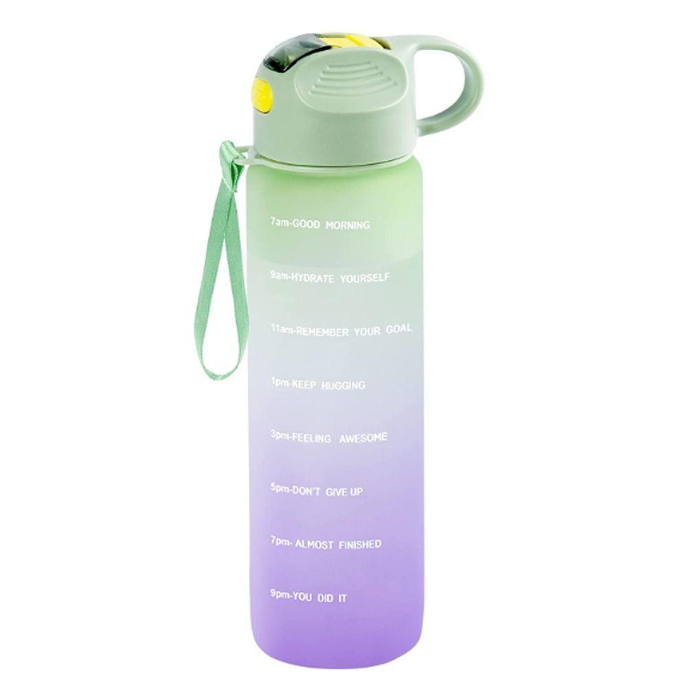 KUNHEV Bình Nước Thể Thao Có Thang Đo Thời Gian Tiện Dụng