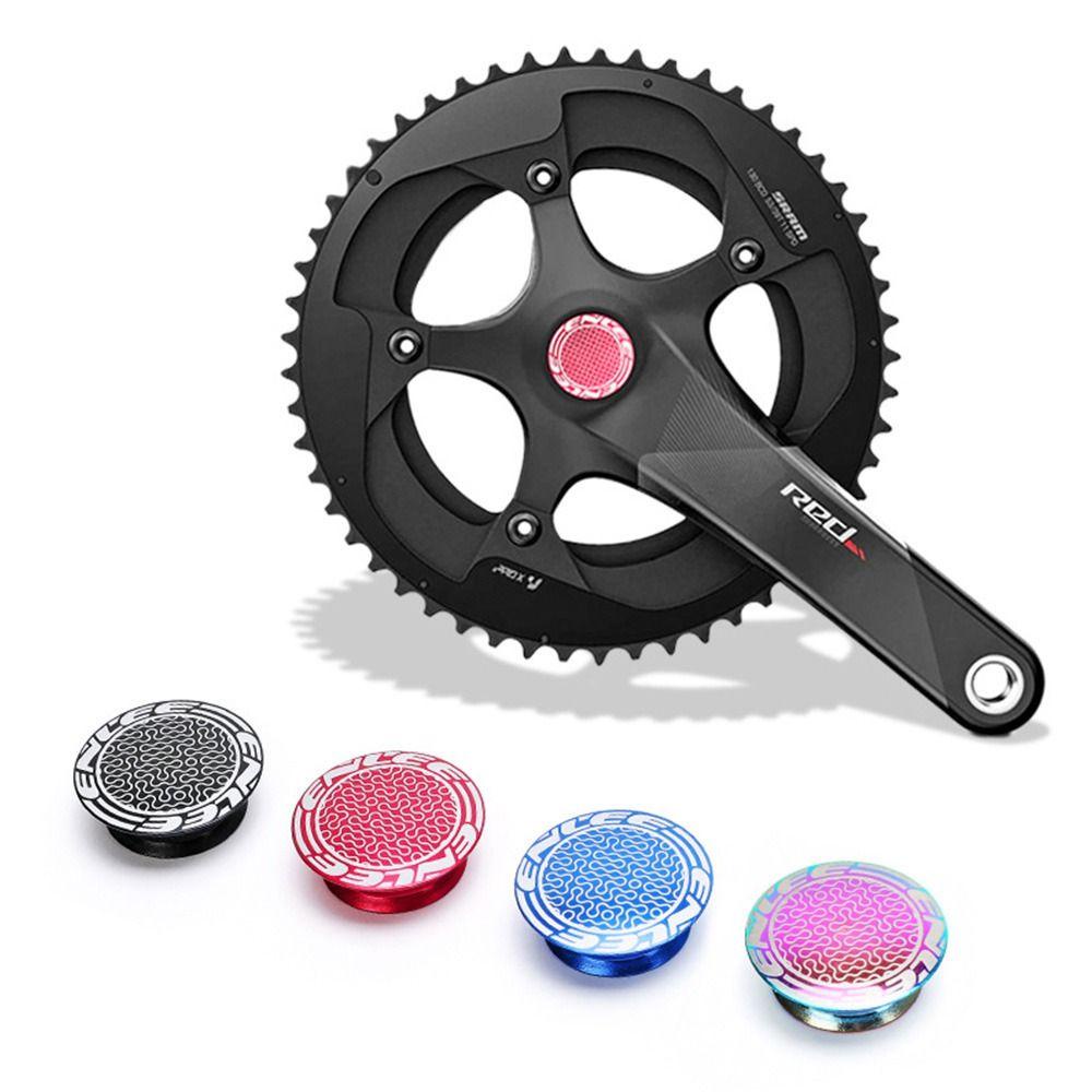 MUVAKO Set 2 Nắp Đậy Trục Khuỷu Bằng Hợp Kim Nhôm Một Lỗ Cho Xe Đạp Leo Núi