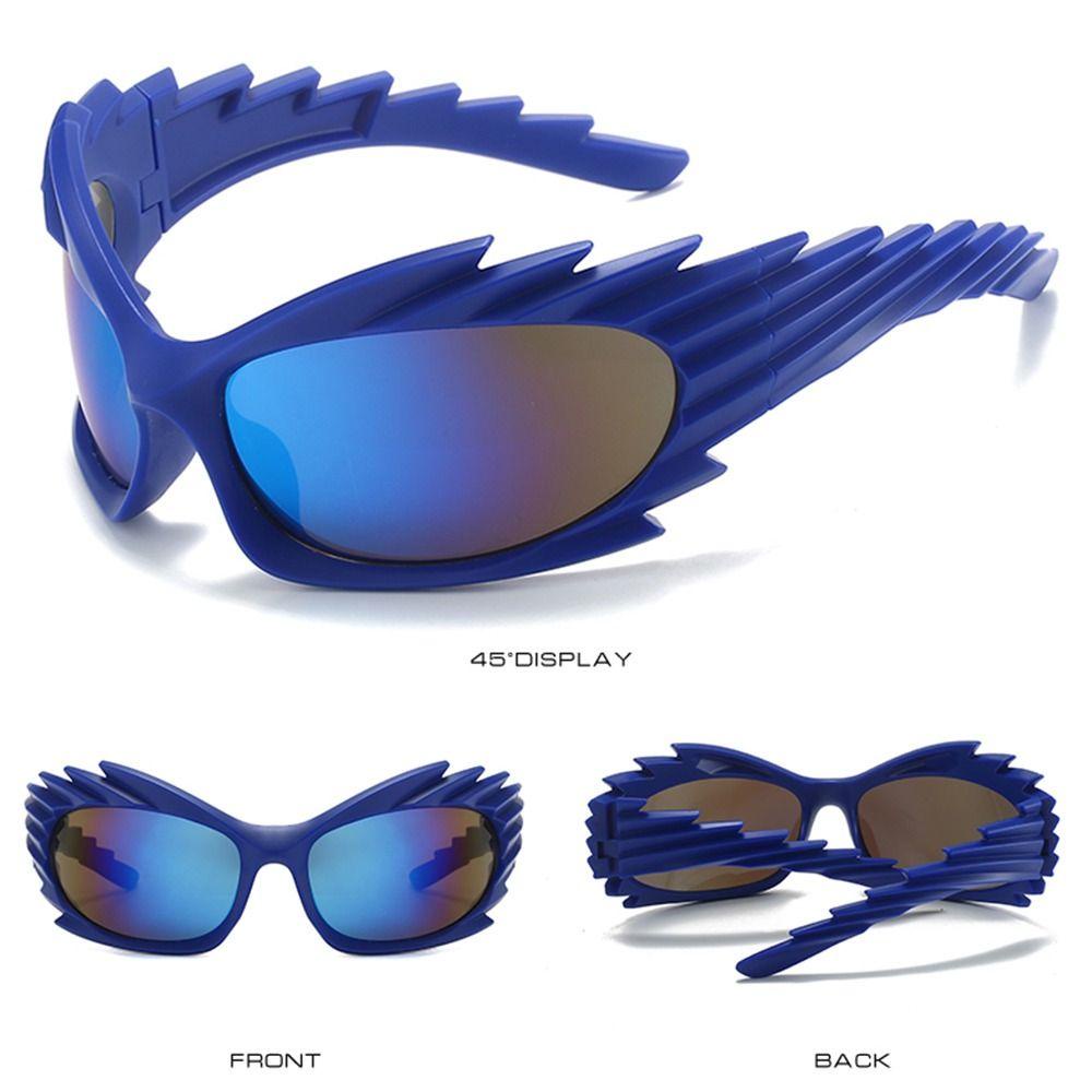 Kính Mát Hình Chữ Nhật Chống Tia UV400 Y2K Phong Cách Punk Hip Hop Cho Nam Và Nữ