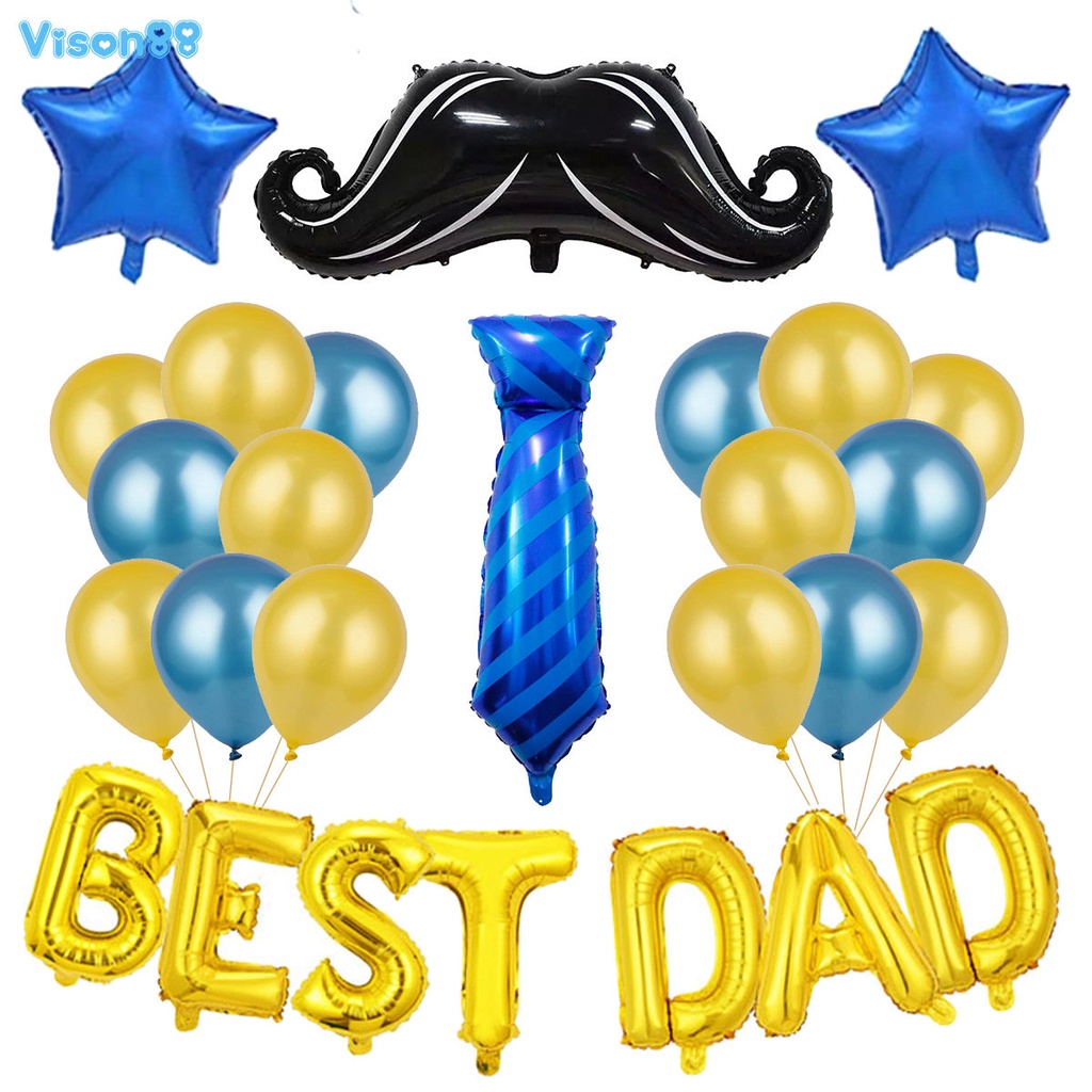 Bong Bóng Trang Trí Sinh Nhật Chữ Best DAD Trophy