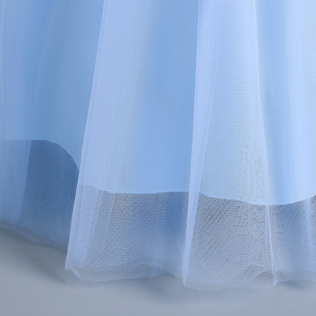 Đầm Xòe Đính Kim Sa Lấp Lánh Thời Trang Năm Mới Cho Bé Gái